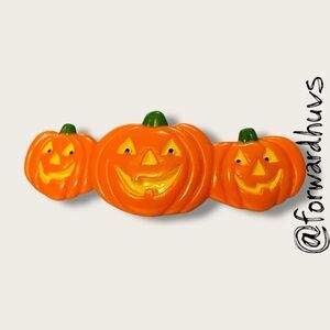 Halloween-Themed Jack-O’-Lantern Hair Barrette